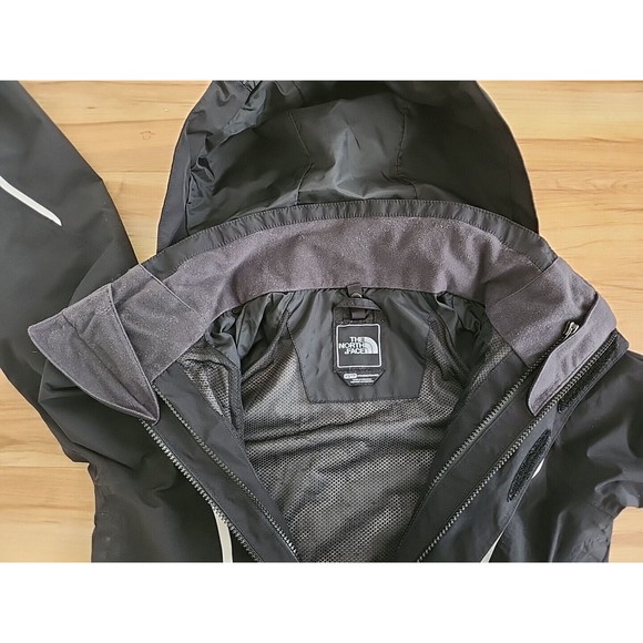 The North Face Jacket Women's XS Black White HyVent Hooded Jacket Coat - Picture 8 of 16